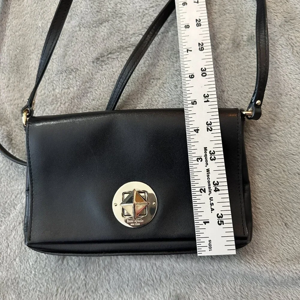 Kate Spade Black Leather Mini Crossbody Purse Newbury Lane Sally Bag